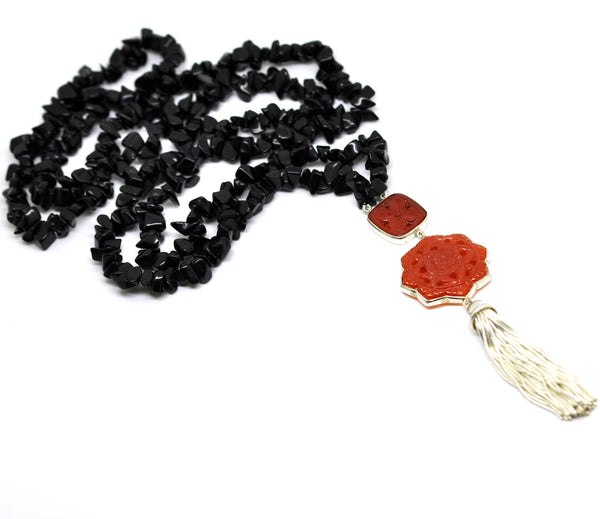 SOLD - 20 in 2020 - Black onyx necklace