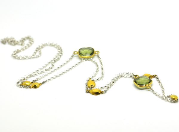 SOLD - ON SALE Green Amethyst necklace
