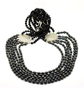 SOLD  - NEW Pearl Filigree necklace 2