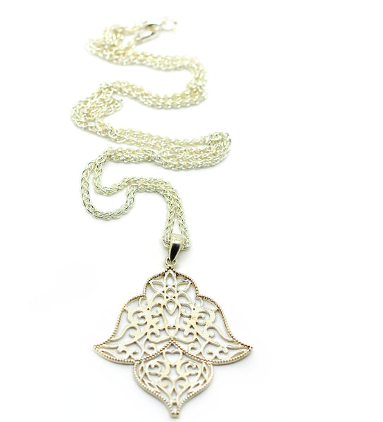 SOLD NEW Filigree pendant necklace