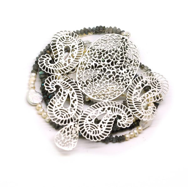 SOLD - NEW Large filigree necklace 3