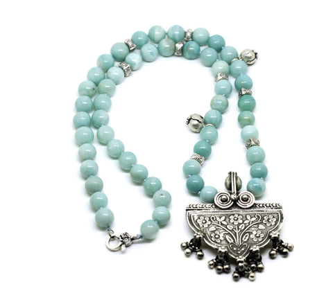 SOLD- NEW Tribal Amazonite Necklace