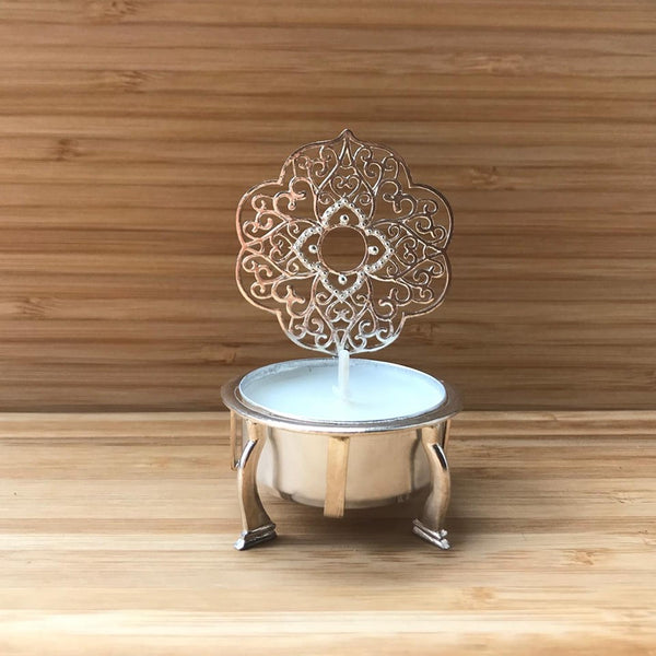 SOLD OUT - NEW Sterling Silver Filigree Candle holder 4