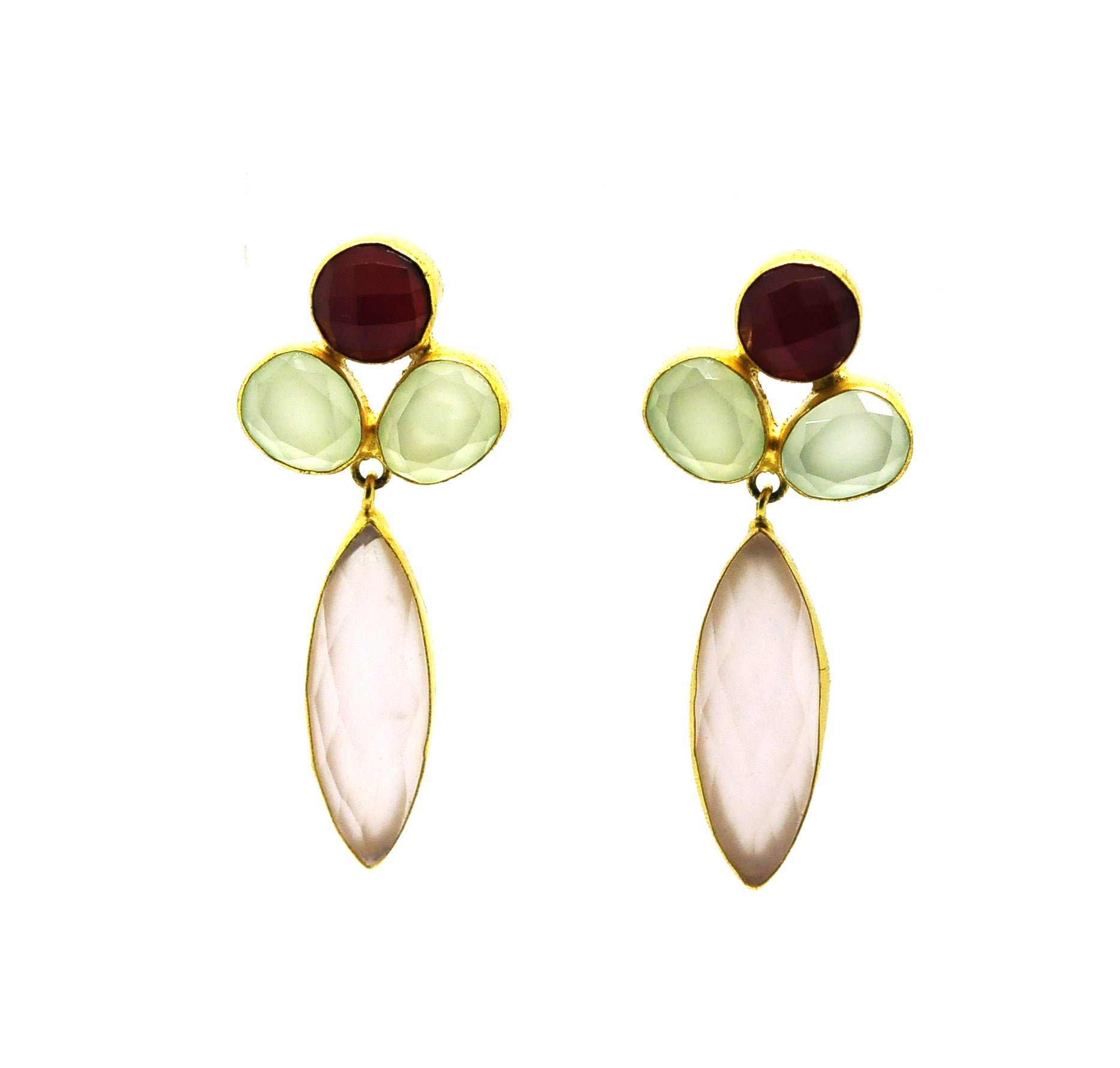 FOR RAYAN -  Mixed gemstone earring