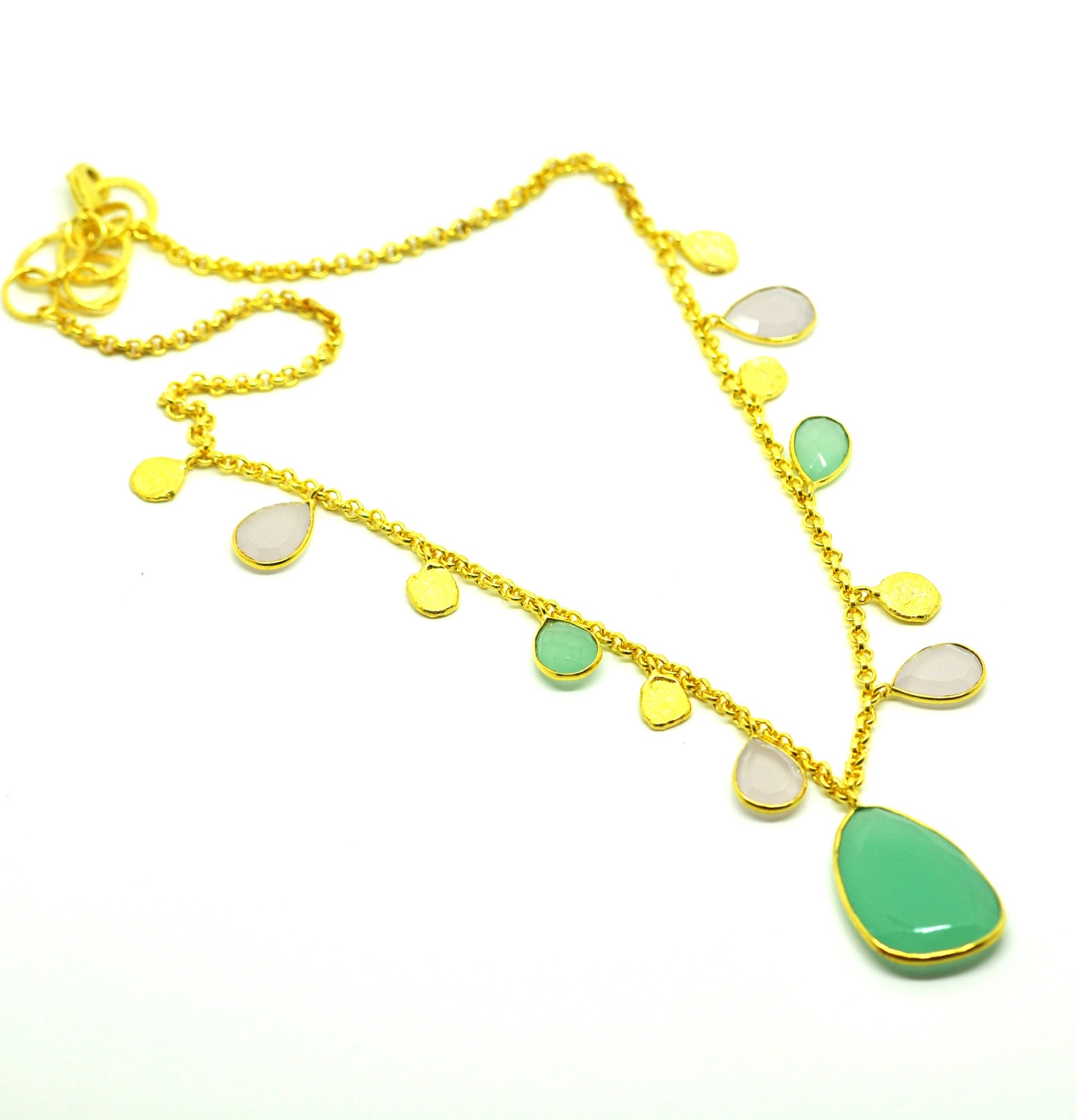 SOLD - ON SALE Chalcedony necklace (CLEARANCE)