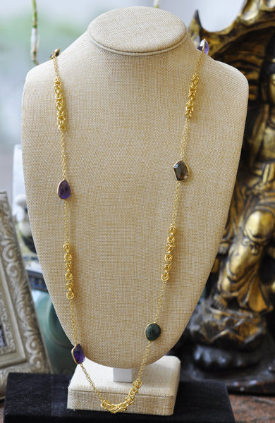 ON SALE - Multi gemstone necklace (CLEARANCE)