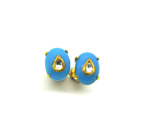 ON SALE Kundan and Turquoise earring (clearance)